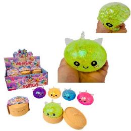 12 Pieces Dumpling Water Bead Squish Bun with Steamer Toy Unicorn - Slime & Squishees