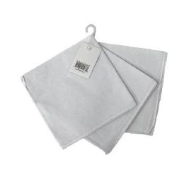 60 Wholesale 3-Piece Handkerchief White 10.5"x10.5"
