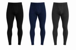 Mens Cotton Thermal Waffle Pants, Assorted Colors Size Small