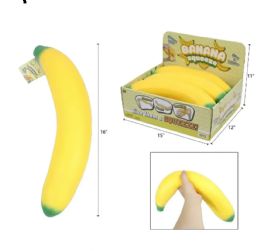 6 Pieces 16" Jumbo Squshy Banana - Slime & Squishees