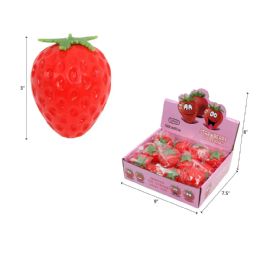 24 Pieces 3"squishy Red Strawberry - Slime & Squishees