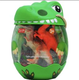 12 of 15pc Dinosaurs Play Set In 7.75-Inch Window Dino Egg