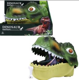 4 Sets 20pc Dinosaurs Set In 11-Inch Dino Head In Open Box - Boys Toy Sets