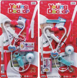 72 Sets 6-7pc Doctor Play Set On Blister Card, 2 Assrt Styles - Boys Toy Sets