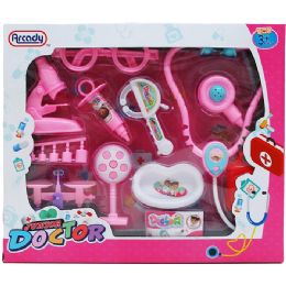 12 Sets 11pc Doctor Play Set In Window Box - Girls Toy Sets