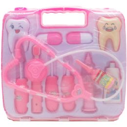 12 Sets 12pc Dentist Play Set In 10.5-Inch Window Briefcase - Girls Toy Sets