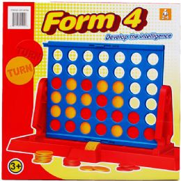 12 Sets 12.5-Inch X 7.25-Inch Line Up Four Table Game In Color Box - Dominoes & Chess