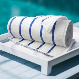 12 Pieces Las Rayas Horizontal Stripe Beach Towel Royal Blue - Beach Towels