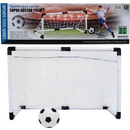 6 Sets 37.5l*24.5h In Soccer Set W/ 5.5-inch Ball In Color Box - Balls