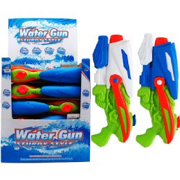 14 Pieces 16.5-inch Water Gun W/ Pump Actn In 14pc Display Box - Water Guns