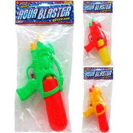48 Pieces 10.75-inch Water Gun In Poly Bag W/ Header, 3 Assrt Clrs - Water Guns
