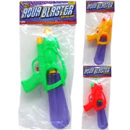 48 Pieces 11.5-inch Water Gun In Poly Bag W/ Header, 3 Assrt Clrs - Water Guns