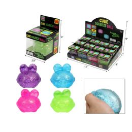 12 Pieces 2.5" Squishy Stress Bunny - Slime & Squishees