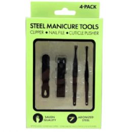 24 pieces 4 Piece Nail Care Grooming Tool Set - Manicure and Pedicure Items