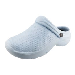 Wholesale Footwear Women's Solid Scrub Clog (6-11) Light Blue