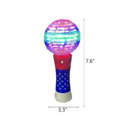 48 of Light Up Usa Spinning Wand W/battery