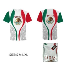 72 Pieces Mexico Sport T-Shirt - Soccer Team Tees