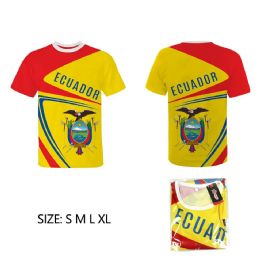 72 Pieces Ecuador Sport T-Shirt - Soccer Team Tees