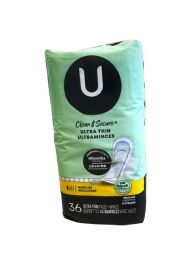 12 Pieces 36-Piece Kotex Pads Secure Heavy Ultra Thin Wing - Feminine Care