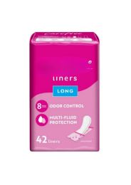 16 Pieces 42-Piece Carefree Liner Long Wrap Odor Control - Feminine Care