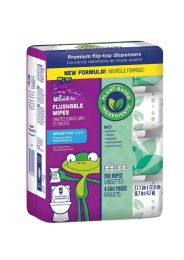 12 Pieces 50CT 4-Piece KANDOO FLUSHABLE FRAGRANCE-FREE WIPES CLIP CAP - Cleaning Products