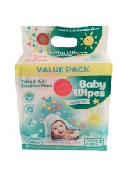 24 Pieces 80-Piece 3-PACK VALUE PACK BABY WIPES - Cleaning Products