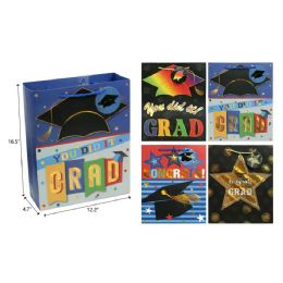 72 Wholesale 12.2-inchx16.5-inchx4.7-inch Graduation Gift Bag