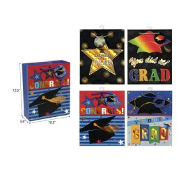144 Wholesale 10.2-inchx12.6-inchx3.9-inch Size L Graduation Gift Bag