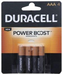 54 Pieces AAA 4-Piece DURACELL - Batteries