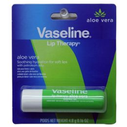 48 Pieces 0.16OZ VASELINE LIP ALOE VERA Therapy - Personal Care Items