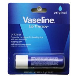 48 Pieces 0.16oz Vaseline Lip Original Therapy - Personal Care Items
