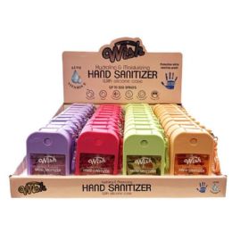 40 Wholesale 1.2OZ WISH LIQUID HAND SANITIZER SPRAY WITH SILICONE HOLDER