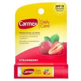 36 Pieces .35oz Carmex Stick Strawberry - Personal Care Items