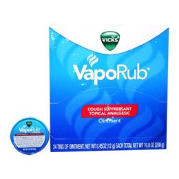48 Pieces .45OZ VICKs VAPO RUB - Pain and Allergy Relief
