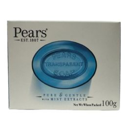 96 Pieces 100GM PEAR SOAP GERM SHEILD BLUE - Bath And Body