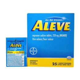 125 Pieces ALEVE Pain reliever - Pain and Allergy Relief