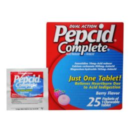 125 Pieces PEPCID CHEwABLE Tablet - Pain and Allergy Relief