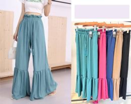 48 Pieces Wide Leg Palazzo Pants for Women Assorted Color And Mix Sizes One Dozen Size S-M, L-XL - Womens Sundresses & Fashion