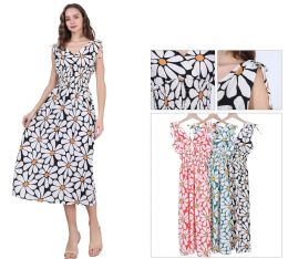 48 Pieces Ladies Long dress One Dozen Mix Colors and Mix Size S/m, L/xl - Womens Sundresses & Fashion