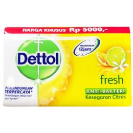 135 Pieces 100GM DETTOL SOAP FRESH - Bath And Body