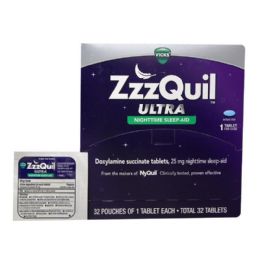 46 Pieces ZZZQUIL ULTRA Sleep Aid - Pain and Allergy Relief