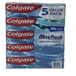 Wholesale Footwear 6.3OZ 5-Piece MAX FRESH Breath Strips COOL MINT