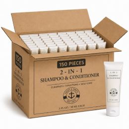 Yacht & Smith 2 In 1 Shampoo And Conditioner 1oz Bottle