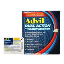 125 Pieces 2-Piece ADVIL DUAL ACTION - Pain and Allergy Relief