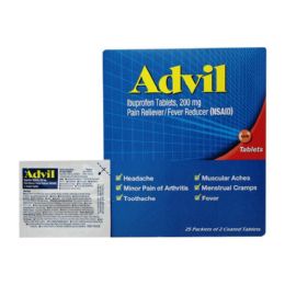 150 Pieces 2-Piece ADVIL REGULAR - Pain and Allergy Relief