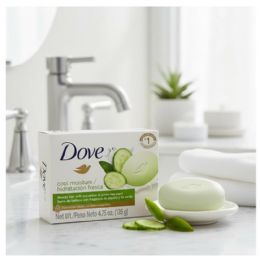 48 Pieces 135gm Dove Soap Fresh Touch Cucumber - Bath And Body