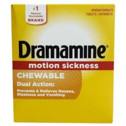 75 Pieces 2-Piece DRAMANINE Chewables - Pain and Allergy Relief