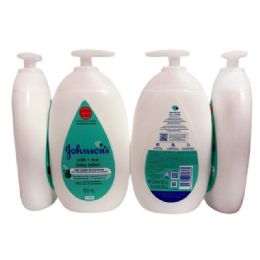 12 Pieces 500ml Johnsons Baby Lotion Milk + Rice - Bath And Body