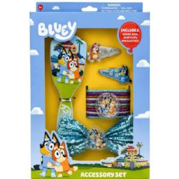 12 pieces Bluey Accessory Set With Hair Brush And Blue Bow - Hair Brushes & Combs