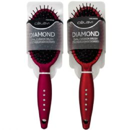 12 pieces Celavi Diamond Oval Brush - Hair Brushes & Combs